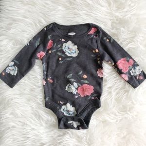 Soft Old Navy Floral Onesie Bodysuit